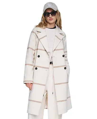 DKNY - Double-Breasted Belted Coat