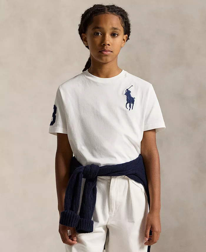 Polo Ralph Lauren Хлопковая футболка Big Pony для мальчиков
