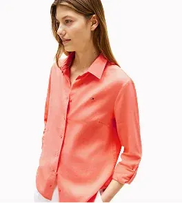 Рубашка Linen-Blend Shirt