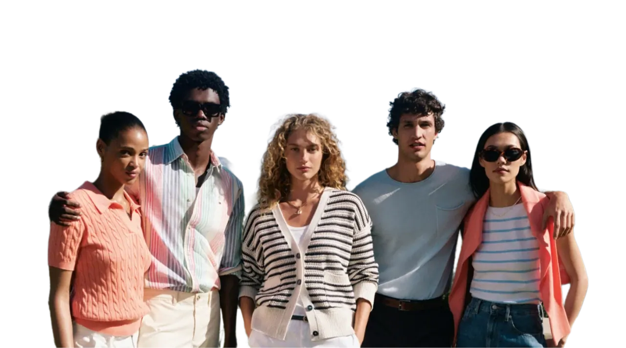 Модели в одежде Tommy Hilfiger