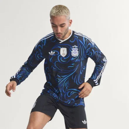 adidas: гостевая джерси Аргентины, длинный рукав (Authentic)
