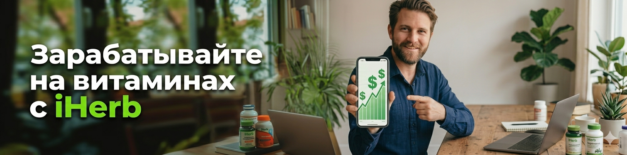 Зарабатывайте на витаминах с iHerb